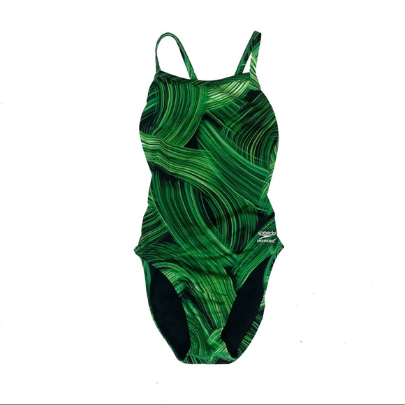 Speedo Other - Speedo One Piece Green/Black Swim Suit Medium